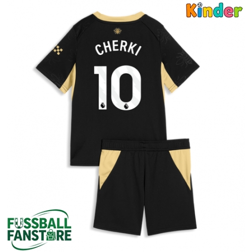 Manchester City Rayan Cherki #10 Replik Auswärtstrikot Kinder 2026-27 Kurzarm (+ Kurze Hosen)